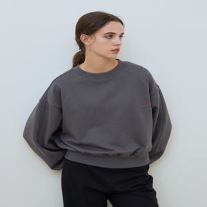 [앳코너] [[24FW]] AETS4C408G2 크롭 볼륨 스웻 셔츠 그레이