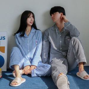 [브리치] 김양리빙 / 하트뿜 커플 잠옷 봄 가을  파자마 귀여운 홈웨어
