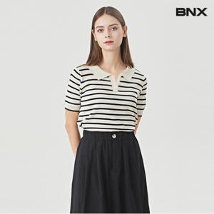 정상가:29,000원 | 카라넥 데일리 하프 버튼업 반팔 니트 (BU3KP003L0)