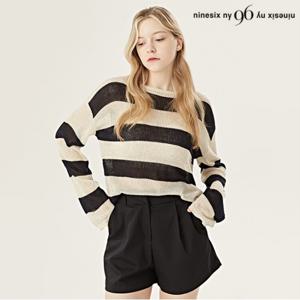 정상가:59,000원 | 단가라 시스루 비스코스 긴팔 여성 니트 (NO1KT023L0)