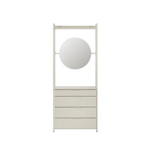 뉴에디트 드레스룸 화장대장 80cm_라이트그레이