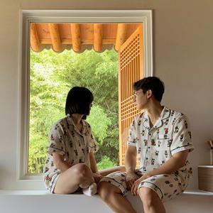 [브리치]  / 벌룬 베어 아사면 여름 반팔 반바지 잠옷 파자마
