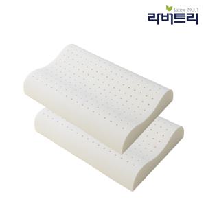 라버트리 숙면도우미 라텍스 경추베개 2개 세트 M 사이즈 굴곡형