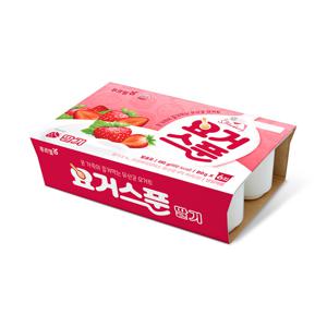 요거스푼 떠먹는 요구르트 딸기 80g 24개입