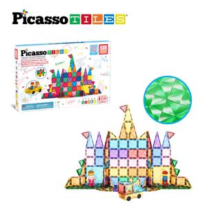 [피카소타일] 자석블럭 미니마그네틱 타일 120PCS_PTM120 (자동차블럭1대포함)