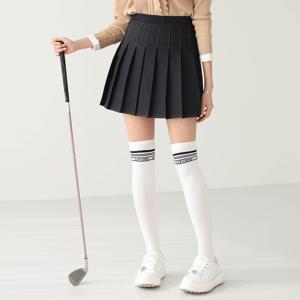 [피핀] [패턴퀸 GOLF] 데님 플리츠 미니 스커트 #53432