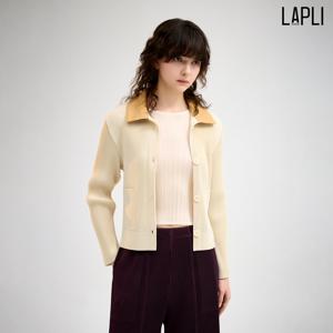 [최초가 199000원] 레더 배색카라 크롭 자켓_LPJKS025005