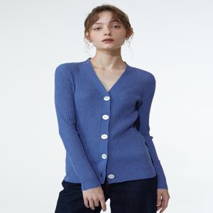 [질스튜어트 뉴욕 여성] [[24SS]] WJSW4B778B3 [BEST][스테디셀러]블루 단색 린넨혼방 가디건