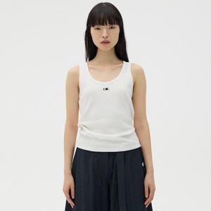 스몰 로고 U넥 슬리브리스 [WHITE]