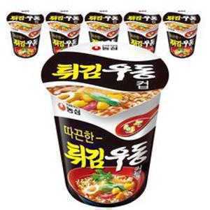튀김우동 컵라면, 62g, 6개