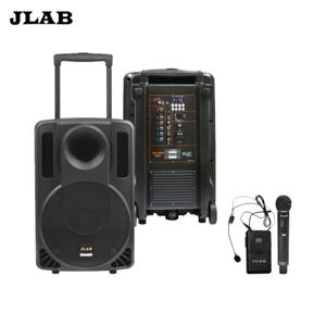 JLAB MK-2300Q 12인치 블루투스 캐리어 충전식 앰프 스피커 무선마이크2개 300와트