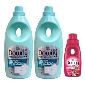 다우니 퀵 드라이 실내건조 초고농축 섬유유연제 자스민향  본품 1L X 2개+200ml 빠른 건조 자스민향 사은품