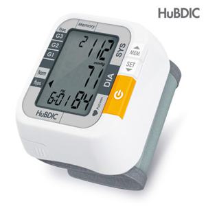 휴비딕 휴대용 자동 전자 혈압계 손목형 혈압측정기 HBP-550 건전지포함