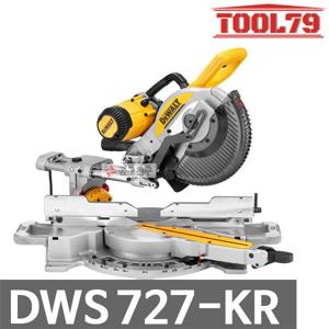 디월트 DWS727 유선 슬라이딩 각도절단기 254mm 절단기 40T 톱날 포함 DWS727