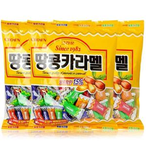 크라운 땅콩카라멜324g x 3개 사탕 초콜릿 초코바