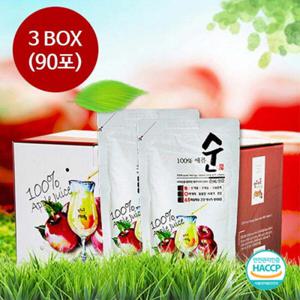 경북 영주 사과즙 애플순 110ml 30포 x 3박스