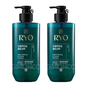 려 청아 딥클렌징 쿨링 샴푸 480ml x2 탈모 보습 케어