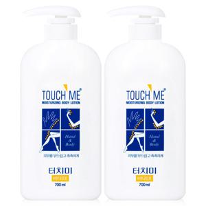 터치미 바디로션 모이스처라이징 대용량 700ml 2개 바세린 함유