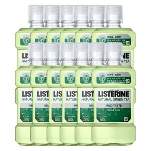 리스테린 구강청결제 내추럴 그린티 750ml 12개