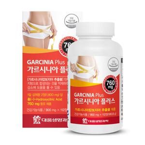 대웅생명과학 가르시니아 플러스112정 1병(8주분) 체지방 감소 다이어트 HCA 캄보지아