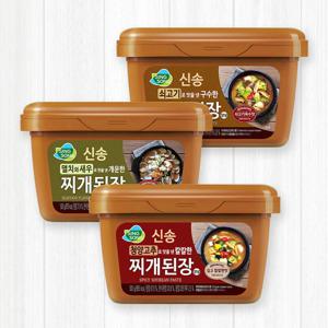 신송 개운한 찌개된장 500G(멸치와 새우)3개 유통기한6월 3일까지