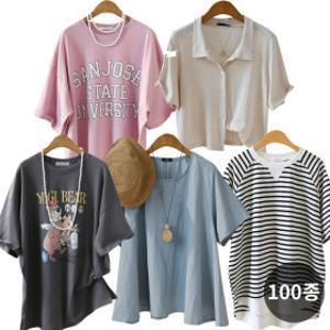 (12+5%+추가구매할인) 5900원~ 코코리 빅사이즈/미시/롱티셔츠/박스티/맨투맨/팬츠/점퍼/집업/블라우스