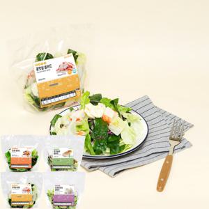 슬림픽 실속형 4종 맛보기 구성 꽃맛살+견과+리코타치즈+닭가슴살 _소스미포함 상품