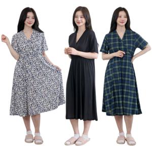 여름 냉장고 랩원피스 잠옷 냉감 홈웨어원피스 임산부 수유잠옷 여성실내복 빅사이즈 파자마