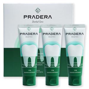 프라데라 무불소 천연 안전한 임산부치약 인생치약 구취케어 미백 잇몸케어 100g x 3개입