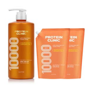 엘라스틴 프로틴클리닉 고영양 샴푸 용기 1000ml 1개 + 리필 900ml 2개