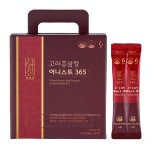 천양삼 6년근 고려홍삼정 어니스트 365 홍삼스틱 10g x 100포 GMP 인증 건강기능식품