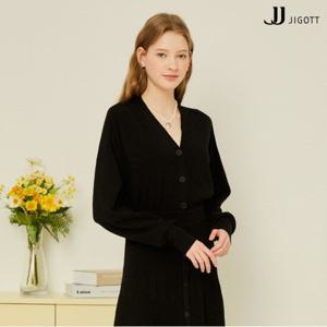 (JJ지고트) 드롭 숄더 브이넥 가디건 GN2P1CDT1