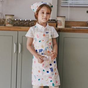 [조이멀티]플레이팅 아동 앞치마 두건 토시 3종세트 204547