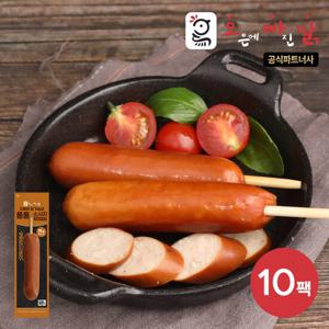 [오빠닭] 닭가슴살 통통소시지 숯불갈비 70g 10팩