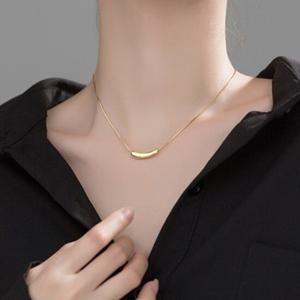 에르모사제이 N039 실크 뱀줄 언발 목걸이 / 실버 925 은 목걸이