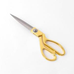 재봉가위 Well 골드 스텐 재단가위 24cm 행사용 커팅식 금장가