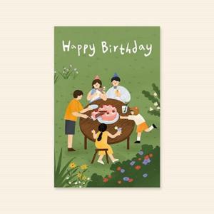 아트박스/캘리엠 캘리그라피 생일카드 (HH3220_HAPPY BIRTHDAY-