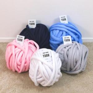 아트박스/갓샵 DIY  패브릭 실 자이언트 빅 얀 1KG 암니팅 핸드