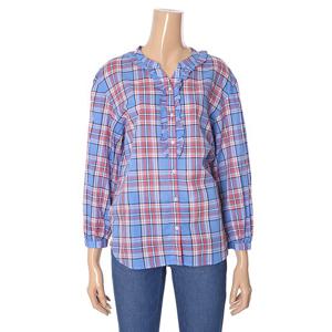 [뱅뱅]여성 체크 7부 면 남방 CSH110