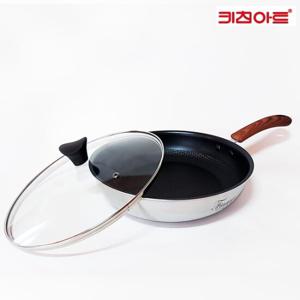 키친아트 피앙세 통5중 IH 엠보코팅 후라이팬28CM-커버