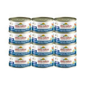 [12개세트] 알모네이쳐 퀴진 캣 참치와 닭고기와 치즈 캔 70g 고양이 주식캔