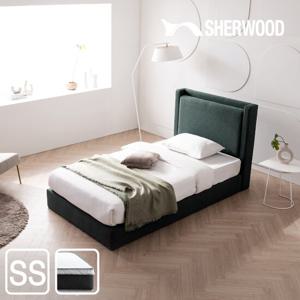 [쉐우드가구] 윌마 라샹스 패브릭 침대 세트 SS(매트포함)