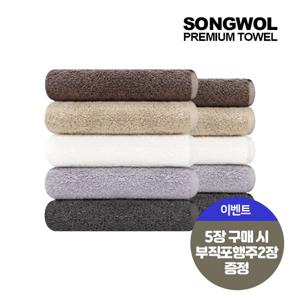 송월 프리미엄 호텔타올 40수 200g 5장 수건세트
