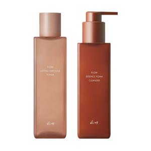 플로우 에센스 폼 클렌저 150ml +리프팅 앰플 토너 200ml 세트