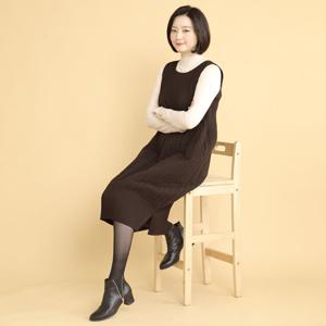 애비뉴투지 엄마옷 솜 패딩 플리츠 항아리 조끼 원피스 O01234