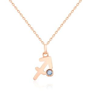 [비앤비골드] 18K 탄생석 토파즈 사수자리 목걸이 NPN29517