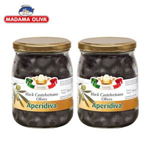 [보라티알] 마다마 올리바 블랙 카스텔베트라노 올리브 350g x2개