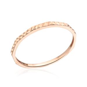 [비앤비골드] 18K 컷팅 1.2mm 각면 하프밴드 실반지 NPR29768