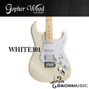 고퍼우드 일렉기타 WHITE301 +스탠드+사은품세트