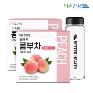 더존건강 더조은 콤부차 복숭아 30포 2박스+전용보틀